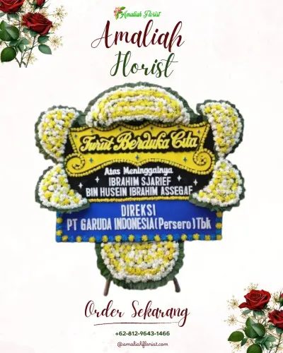 Papan Bunga Duka di Mulyamekar