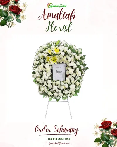 Krans Bunga Duka Cita di Mulyamekar